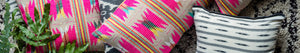 woven cushions haveli design