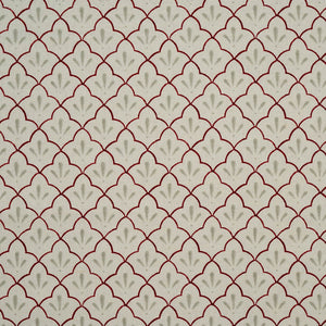 Amer Trellis Cotton Linen in burgundy by haveli design