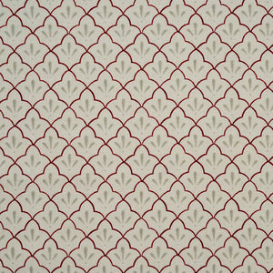 Amer Trellis Cotton Linen in burgundy by haveli design