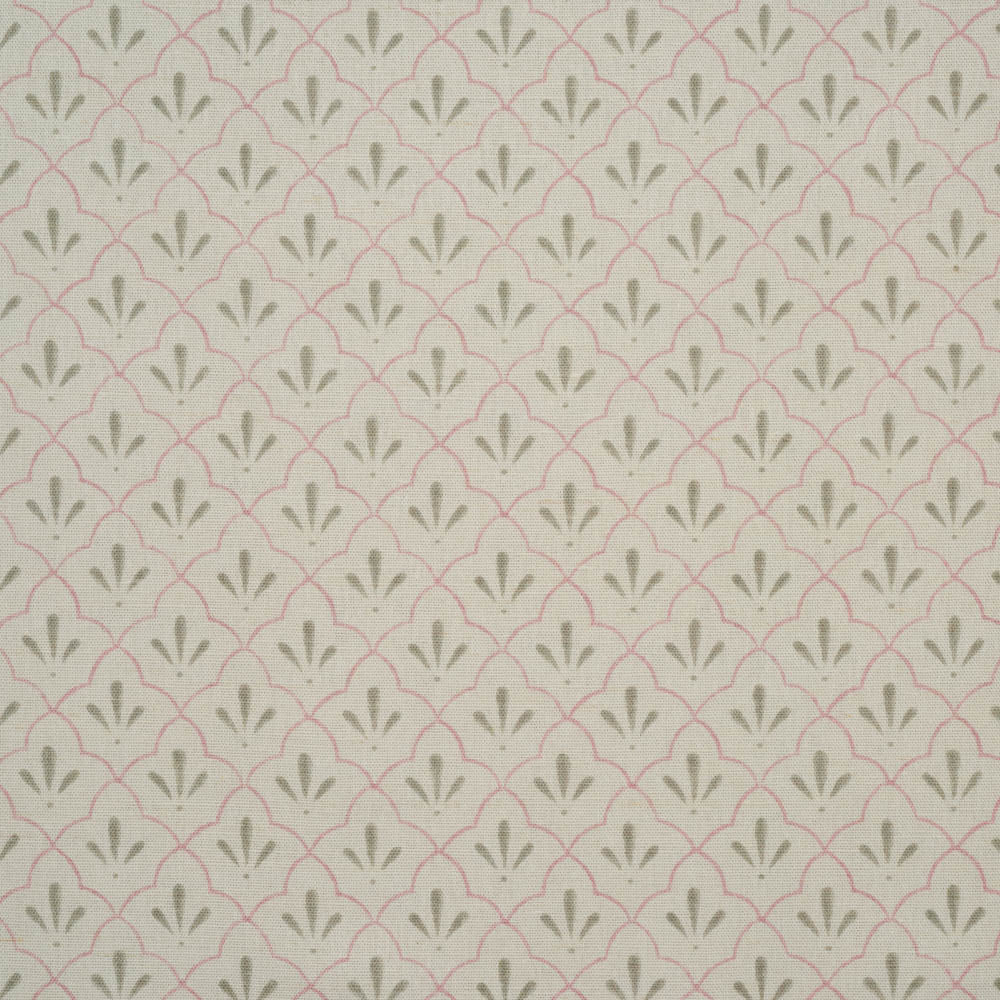 Amer Trellis Cotton Linen in pale rose by haveli design