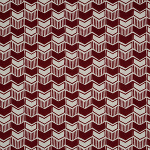 Aravali Cotton Linen Fabric in Burgundy by haveli design