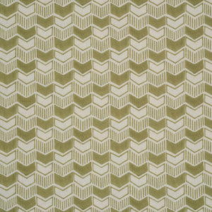 Aravali Cotton Linen Fabric in celadon haveli design