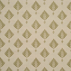 palm linen fabric in celadon by haveli design