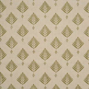 palm linen fabric in celadon by haveli design