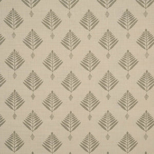Palm Linen Fabric in Pale Grey