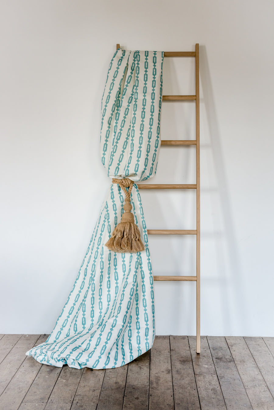 minikari stripe in turquoise by haveli design
