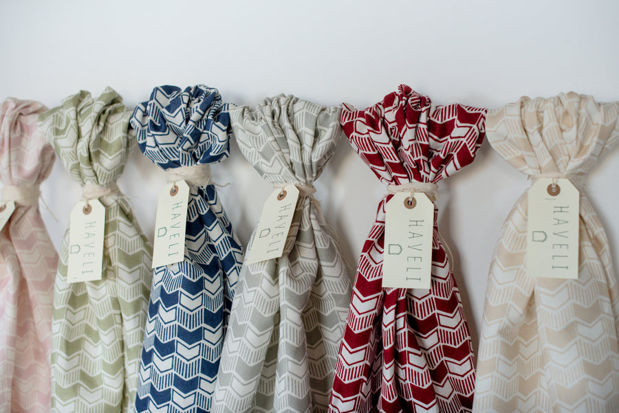 Aravali Cotton Linen Fabric in Burgundy by haveli design