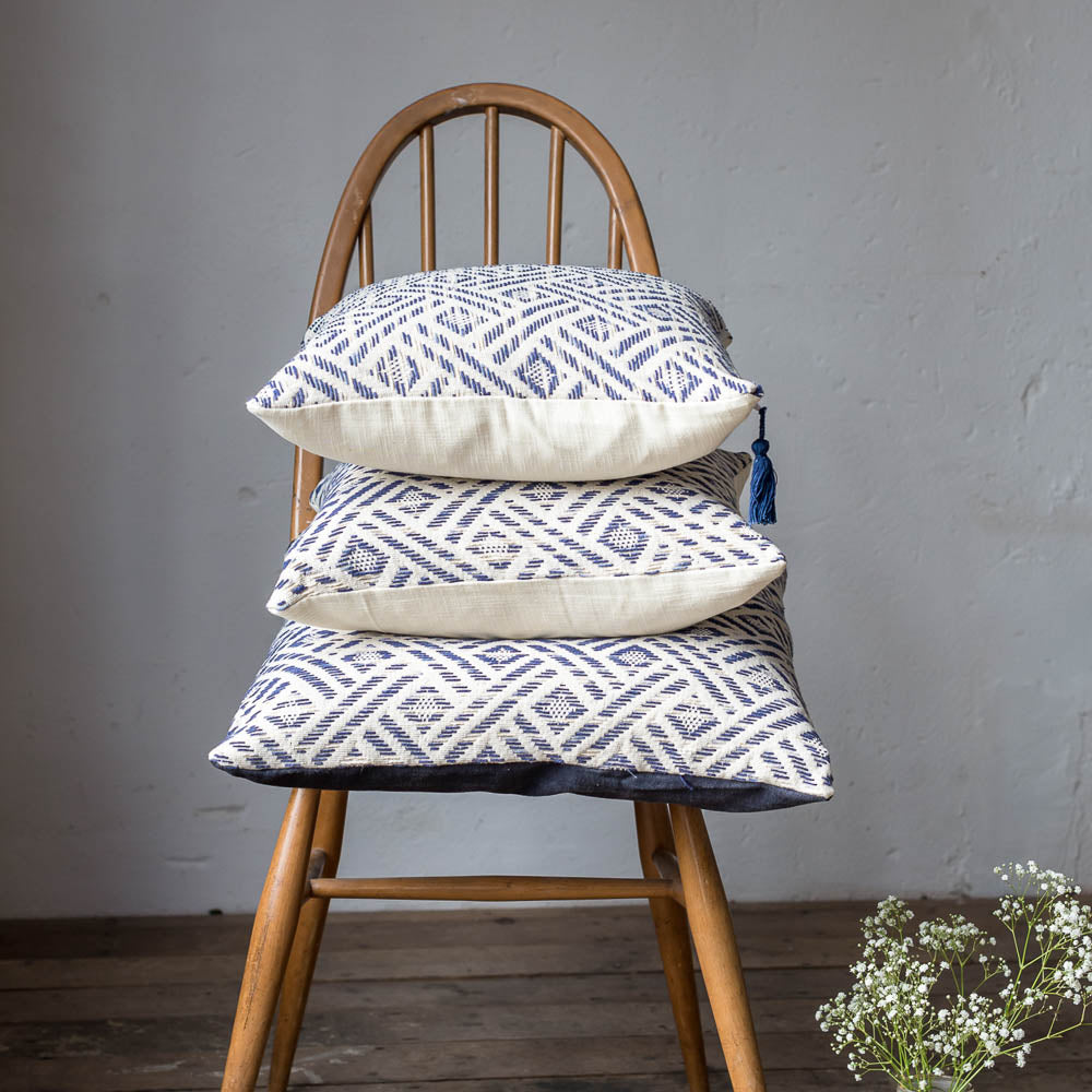 kottali woven cushion lifestyle image haveli design